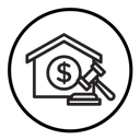 Real estate auction icon