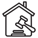 Real estate auction icon