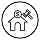 Real estate auction icon