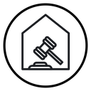 Real estate auction icon