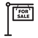 Real estate for sale sign 02 icon