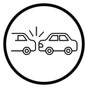 Rear end collision 2 icon