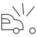 Rear end collision 2 icon