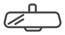 Rear mirror Black Outline icon