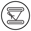 Rebound Bouncing Arrow icon