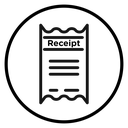 Receipt Circle Badge icon