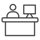 Reception desk 3 icon