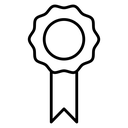 Recognition Black Outline icon
