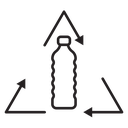 Recycle plastic icon