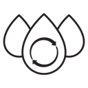 Recycle water icon