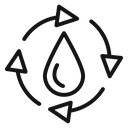 Recycle water icon