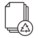 Recycled paper icon