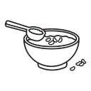Red bean soup icon