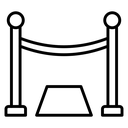 Red Carpet Rope Barrier icon