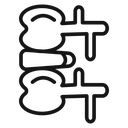 Rediclupathy redicular syndrom Black Outline icon
