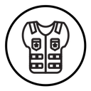 Reflective Police Vest icon