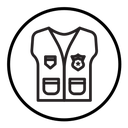 Reflective Police Vest icon