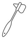 Reflex hammer icon