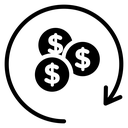 Refund Coins Arrow icon