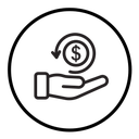 Refund money icon