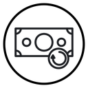 Refund money icon
