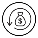 Refund money icon