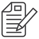 Registration paper icon