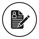 Registration paper icon