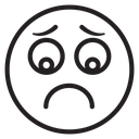 Regret expression icon