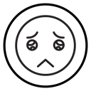 Regret expression icon