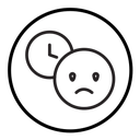Regret expression icon
