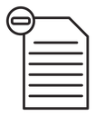 Remove document icon