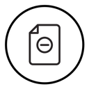 Remove document icon