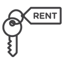 Rent key 4 icon