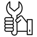 Repair Black Outline icon