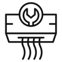 Repair air conditioner icon