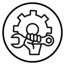Repair Hand Wrench Gear icon