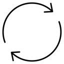 Repeat Black Outline icon