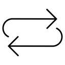 Repeat Zigzag Arrows icon