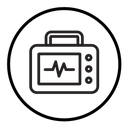 Rescue defibrillator icon