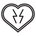 Rescue defibrillator icon