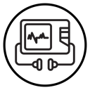 Rescue defibrillator icon