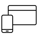 Responsive Black Outline icon