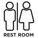 Rest room icon