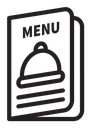 Restaurant menu icon