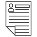 Resume Folded Page icon