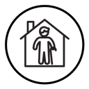 Retirement home icon