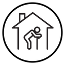 Retirement home icon