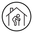 Retirement home icon