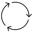 Reuse Circular Arrows icon